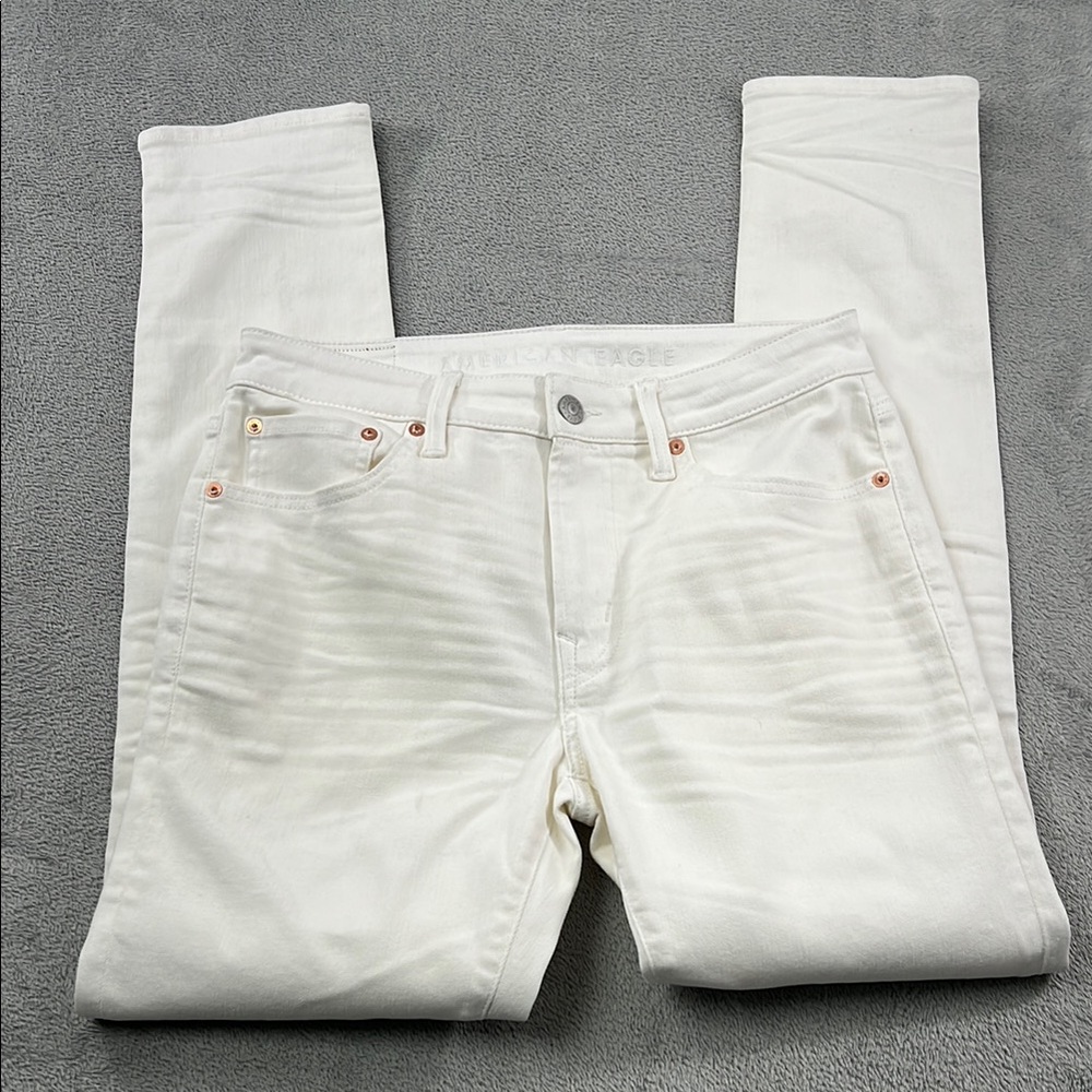 American Eagle 30 AirFlex Women's White Skinny Jeans